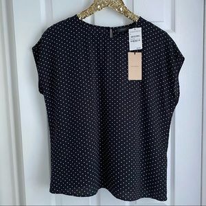 Halogen cap sleeve blouse